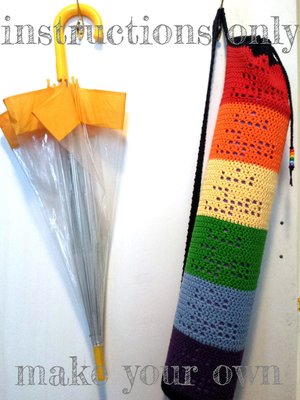 INSTRUCTIONS ONLY - Crochet your own Om Rainbow Yoga Mat Bag Shoulder Sling Carrier Pouch Pattern Download