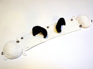 INSTRUCTIONS ONLY - Crochet your own Panda Ears Cotton Headphones Cover Dj Cozy Pattern Download