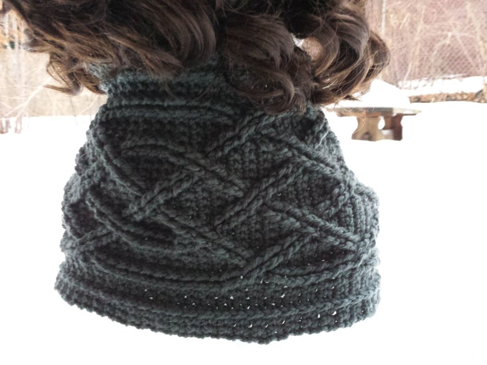 INSTRUCTIONS ONLY - Crochet your own Cables Sampler Neckwarmer Scarf Cowl Infinity Cabled Pattern Download