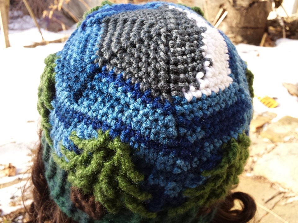 INSTRUCTIONS ONLY - Crochet your own Crescent Moon Treeline Hat Cables Cabled Tapestry Intarsia Fair Isle Pattern Download