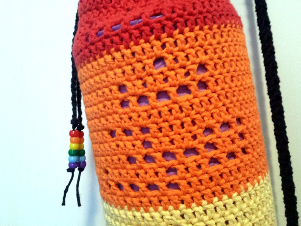 INSTRUCTIONS ONLY - Crochet your own Om Rainbow Yoga Mat Bag Shoulder Sling Carrier Pouch Pattern Download