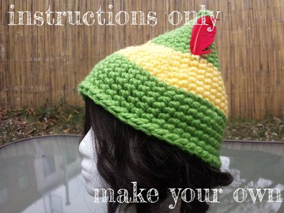 INSTRUCTIONS ONLY - Crochet your own Easy Buddy the Elf Christmas Movie Hat Pattern Download