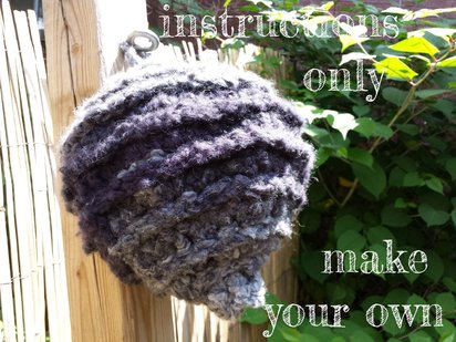INSTRUCTIONS ONLY - Crochet your own Decoy Hornet Wasp Nest Pest Deterrent Yard Care Pattern Download