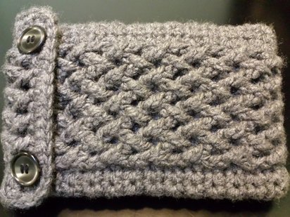 PATTERN DOWNLOAD - Crochet Cabled Kindle Nook Kobo Reader Cover